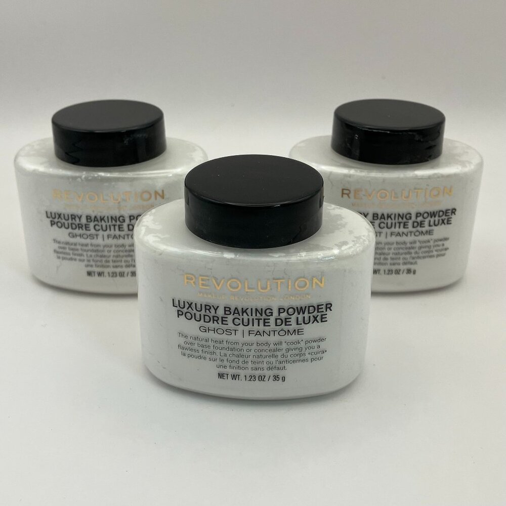 Makeup Revolution Ghost Fantome Luxury Baking Powder 1.23 oz Pack Of 3 Pieces
